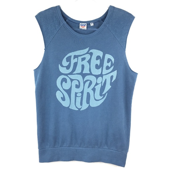 Junk Food Clothing Tops - NWOT Junk Food Blue Free Spirit Sweatshirt Top